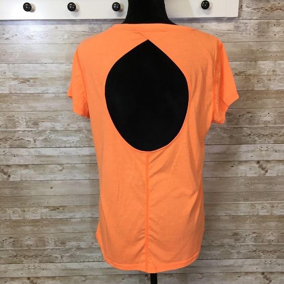 adidas Tops - Adidas Ultimate 2.0 open back workout tee orange L